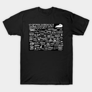 Lexington Map Art T-Shirt